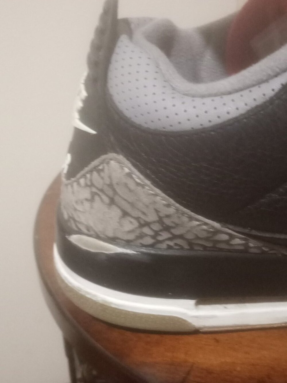 Nike Air Jordan 3 Retro OG Black Cement (854262-001) - Men's US Size 8.5 - Picture 4 of 14